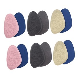 Ipetboom 1set Slip Forefoot Pads Soft Breathable Sponge High Heel Half Sole Mat for Comfortable Fit and Prevention Heels 6pairs