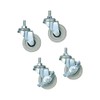 MUJI 61179780 Steel Unit Shelf Casters Gray Set of 4