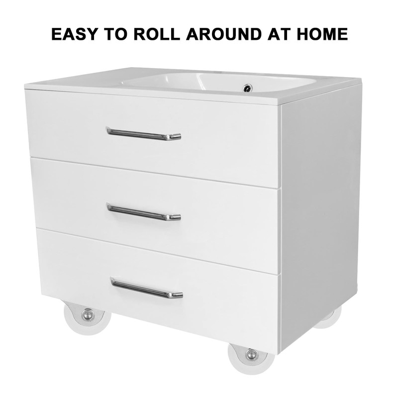 iplusmile 16pcs Furniture Moving Caster Mini Caster Furniture White Wheel
