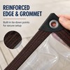 Transparent Waterproof PE Tarp with Reinforced Edges & Grommets