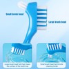 7 Pieces of Denture Toothbrushes, Denture Cleaning Brushes, Denture Accessories,