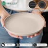 Homienly Dessert Plates - 8 Inch Wheat Straw Plates Set,