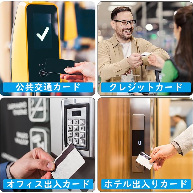 [GUANGUAN] RFID Anti-Skimming Card Case, 10 Pcs Anti-Magnetic Waterproof Credit