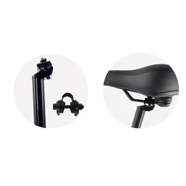Keenso Cojín para Sillín de Bicicleta, Ergonómico, Amortiguador, Transpirable, Cómodo, Sillín de Bicicleta de Montaña Negro con Orificio de Ventilación para Amantes de la Bicicleta