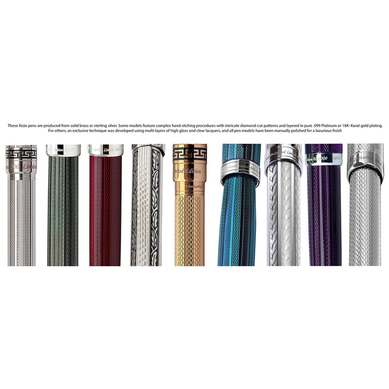 Xezo Pens Speedmaster Medium Ballpoint Refills, Pack of 2, Black