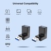 Oxsubor USB 3.0 Adapter 90 Degree Male to Female Combo