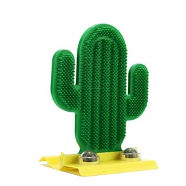 Chouchouter Cat Nip Ball, Catnip Wall Balls Snack Teeth Washing Healthy Rotatable Treats Toys, Kitten Playing Toy for Indoor, Cats Soothing Catnip (Green Cactus)