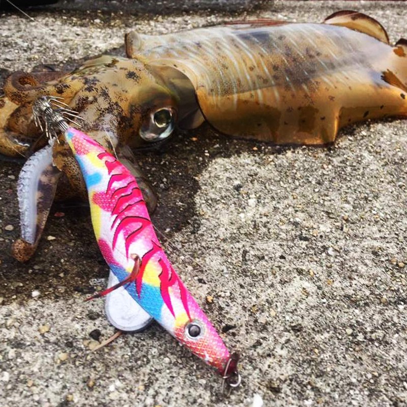 KEYSTONE Lure, Egi Sharp, Red Samurai Color, Marble Pink Glow