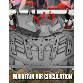 A & UTV PRO Rear Fender Cover for Can Am Maverick X3 17-25, black heat radiation poly Rear Fender Cover for Can Am Maverick X3 Turbo R XDS DPS 2017-2024 2025 Accessories, Replace OEM # 705010286