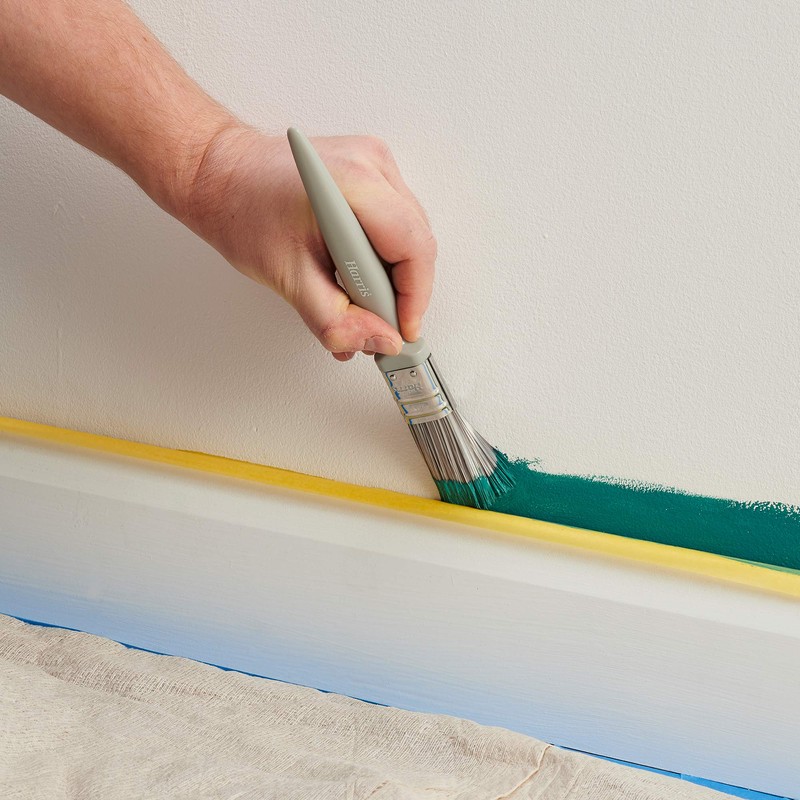 Harris Essentials Walls & Ceilings Paint Brushes, 3 Brush Pack,