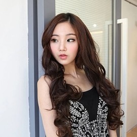 1 piece hair extension Giselle Perm-WFI7NSR dark brown / 붙임머리 1피스 지젤펌-WFI7NSR 다크브라운