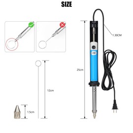 Solder Sucker, 110V Desoldering Pump,Portable Desoldering Gun (US Plug) with 2 nozzles,Soldering Iron Removal Tool for Electronics & PCB Repair