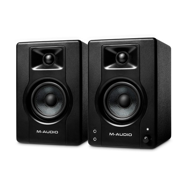 M-Audio BX3 3.5" Studio Monitors, HD PC Speakers for Recording and Multimedia with Music Production Software, 120W, Pair, Black