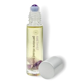 Crystal Infused Body Oil Rollerball - Amethyst, 0.34 fl oz.