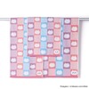 Chiikawa Patterned Slim Bath Towel, Pink, Gauze Pile, Cute, 41-1083180,