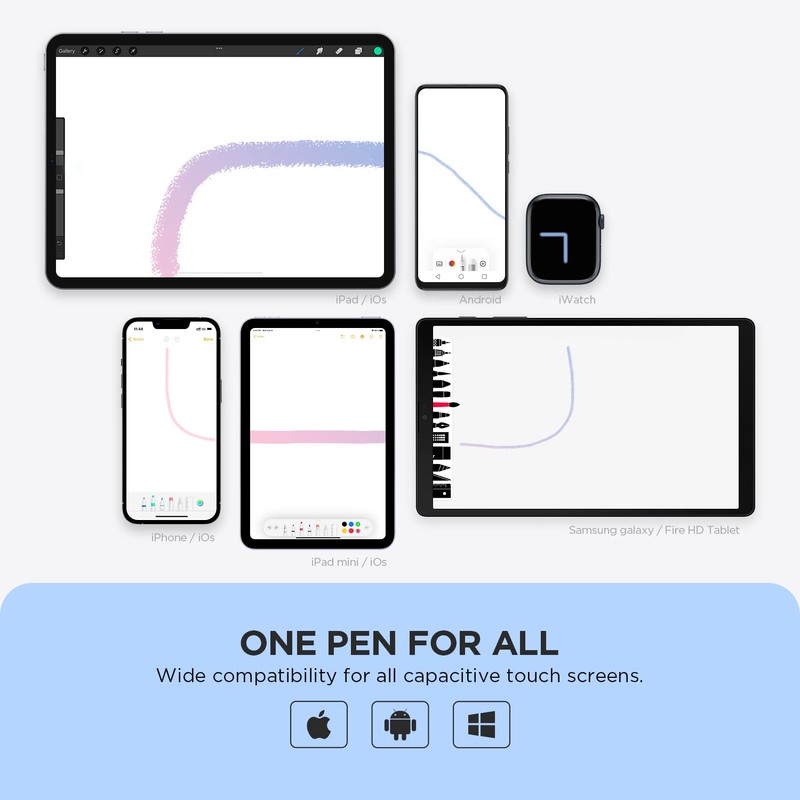 Eingabestifte Kapazitive Disc-Spitze Stift und Magnetkappe Kompatibel Mit Allen Touchscreens