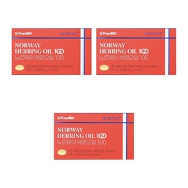 From Bio Hering Oil Norway Haring Oil 100 Hyering Oil 30 Capsules 3 pcs DJ / 프롬바이오 헤링오일 노르웨이 해링오일100 혜링오일 30캡슐 3개 DJ