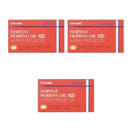 From Bio Hering Oil Norway Haring Oil 100 Hyering Oil 30 Capsules 3 pcs DJ / 프롬바이오 헤링오일 노르웨이 해링오일100 혜링오일 30캡슐 3개 DJ