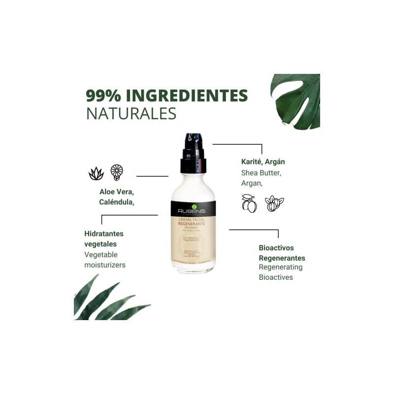 Rusens Dúo Antiedad Contorno Ojos Crema Facial Regenerante Ayuda Hidratar