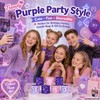 40 PCS Kpop Style Slap Bracelets for Kids, Bulk Wristbands