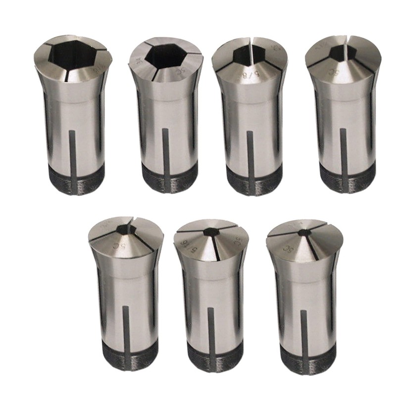 TJHSM 7pcs 5C Hex Collet Set, High Precision Fit for
