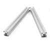 PZRT 2PCS Silver 2020 Aluminum Profile European Standard Anodized Linear
