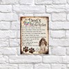 SHAWPRINT MY DOG'S RULES RETRO STYLE METAL TIN SIGN/PLAQUE DOG