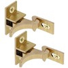 TEHAUX 2Set Brass Elbow Latches Window Catch, Cabinet Door Latch