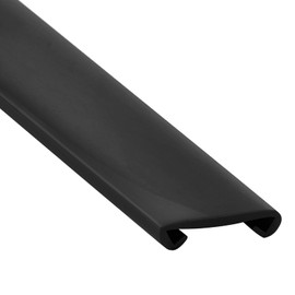 Non-Slip Stair Handrail Protection, PVC Plastic Handrail, Plastic Handrail Profile Railing for Stair Railing, Black (Black, 5 m)