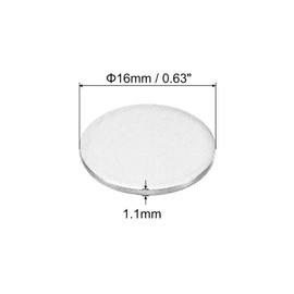 PATIKIL 10mm Steel Disc, 100pcs Round Metal Stamping Blanks Tags Round Circle Disc Plate Circle Metal Strike Plate DIY for Magnetic Mount Engraving Stamping Jewelry Craft, 0.4in