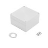 Heyiarbeit 1Pcs 160x160x90mm/6.30" x 6.30" x 3.54" ABS White Dustproof