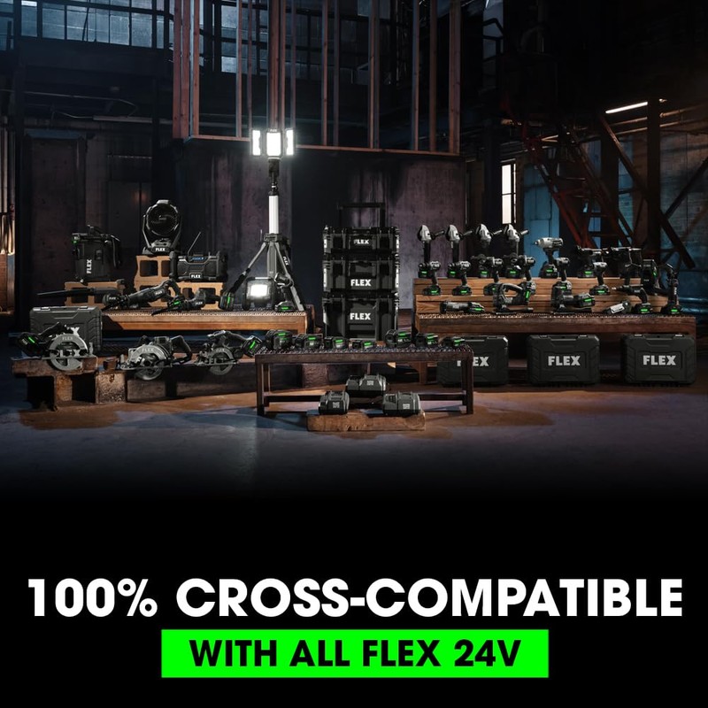 FLEX 24V Brushless Cordless 1,100 CFM Jobsite Fan Tool Only,