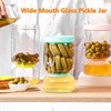 ZENS ZENS Glass Pickle Jar with Strainer Flip, 2 Pack