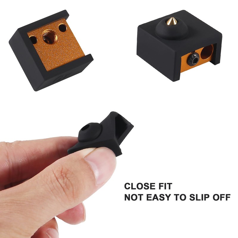 JUZITAO 10PCS 3D Printer Hotend Silicone Sock Heater Block Silicone
