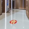 Fire Extinguisher Floor Decals Red Tan Anti-Slip Round Shape A