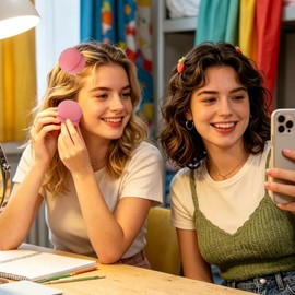 Rizadores de Pelo Fresa 6 Piezas Cómodas al Dormir con Aspecto Natural