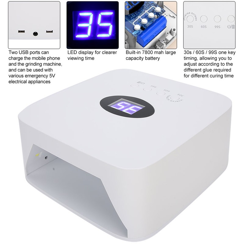 54W Intelligent Nail Art LED Lamp Dryer Multifunctional Gel Polish