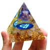Besorgone Orgone Pyramid Zodiac Libra Crystal Healing Stone Amethyst Sphere