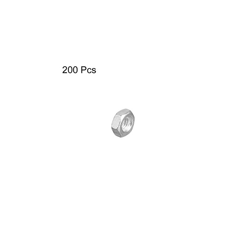 sourcing map Hexagon Nuts M2.5 x 0.45 mm with Metric