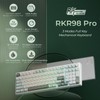 RK ROYAL KLUDGE R98 Pro Wireless Mechanical Keyboard, Creamy Bluetooth/2.4GHz/Wired