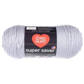 Acrylic Fiber Yarn – Medium Weight Crafting Yarn Available in 236, 260, and 364 Yard Rolls Depending on Color Selection (Light Gray)