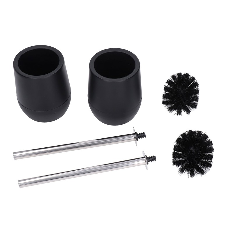 2Pcs Toilet Brush Robust Lockable Threads Efficient Safe Durable Material