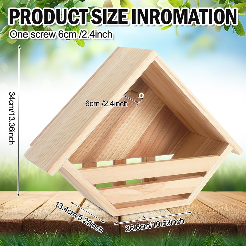 DoubleFill 2 Pcs Cedar Dove Nesting Box Dove House Nest
