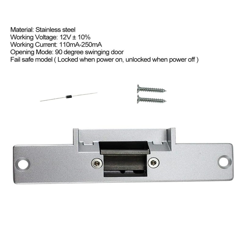 YAVIS Electric Door Lock, Security Lock, No Mode, Part for