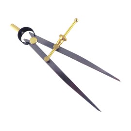 Taytools C7-6 6 Inch Yankee Spring Dividers Calipers Quick-Nut, Rapid Adjust, 0-6.5 Inch / 165 mm Range, Brass Fulcrum Fine Adjustment Mechanism Flat Leg