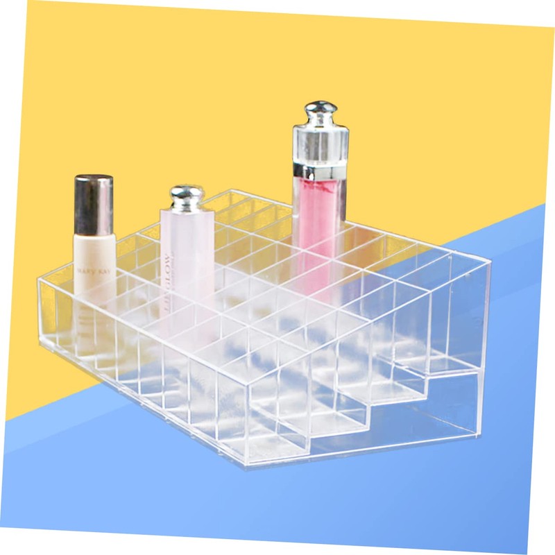 Baluue Clear Lipstick Organizer Space Makeup Storage Display Stand for