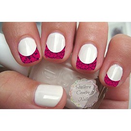 Sugar Skull French Tips Nail Art Decals