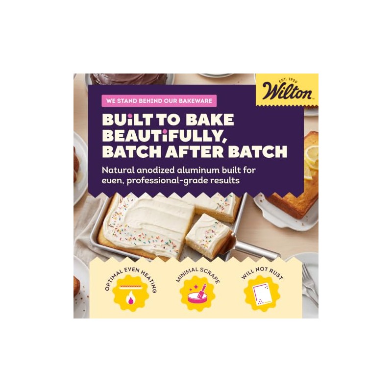 Wilton 2105-1308 Molde alto rendimiento rectangular 22.8 x 30.4 x