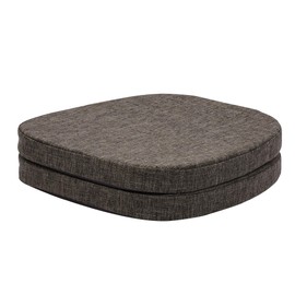 baibu 14x14 Memory Foam Metal Chair Cushions Set of 2, Dual-Layer Design Non-Slip Metal Dining Chair Pads Kitchen Seat Cushion with Machine Washable Cover, Brown