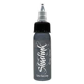 Shadink Grey Tattoo Ink Professional Grey Series Tattooing Inks for Color Portrait, Black & Gray Style (Extra Dark Grey)